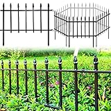 Thealyn Metall Dekorativer Gartenzaun 57cm Breit x 45cm Hoch (5 Paneele,...