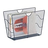 Relaxdays Zeitungsständer, moderner Zeitungshalter, freistehend,...