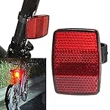 2026 Weißer roter Warnreflektor mit Montagesystem für Fahrradlenker...