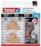 tesa® Klebeschraube für Mauerwerk und Stein, 5 kg (dreieckig / 3er Pack =...