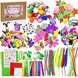 Lubibi Bastelkoffer Kinder, DIY Basteln Bastelkoffer, Bastelmaterial Set...