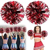 2 Stücke Cheerleading Pompoms, Metallfolie Cheerleading Pom Poms,...