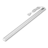 REV Unterbauleuchte Küche LED - Aluminium Schrankbeleuchtung 90cm, 10W,...