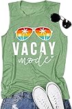 Vacay Mode T-Shirts für Damen, Sommer, Strand, Hawaii, Urlaub,...