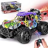 VATOS Ferngesteuertes Auto - 1:16 Graffiti RC Auto Monster Truck mit LED...