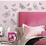 RoomMates 54141 Glitzerschmetterlinge
