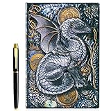 3D Fly Dragon Vintage Tagebuch+Stift Set,A5 Notizbuch Liniert,Personal...