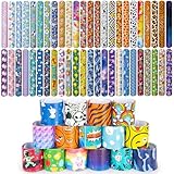 Koogel 96 Stück Schnapparmband Kinder, Klatscharmband Slap Armband Slap...