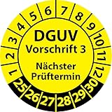 Prüfplakette DGUV Vorschrift 3 Nächster Prüftermin, selbstklebend,...