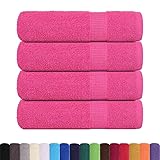Eleganz Handtücher 4 STK. Rosa 50x100 cm 360 g/m² - 100% Baumwolle -...
