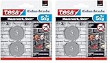 tesa Klebeschraube für Mauerwerk und Stein, Halteleistung 5 kg, rund, 2...