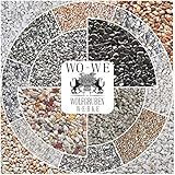 Steinteppich Set Vertikal | Wand Treppe Sockel Stufe | 25Kg Marrone + 3Kg...