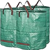 GardenMate 3x 300L Gartensack PROFESSIONAL aus robustem Polypropylen-Gewebe...