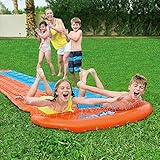 Bestway 52328 BW52328 H20GO Double Water Slip and Slide, 4.88m Inflatable...