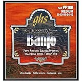 GHS Professional - PF180 - Banjo String Set, 5-String, Loop End, Stainless...