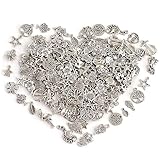 DAHI ca.110pcs metall Gemischte Charms zum Basteln,Charm Armband Selber...