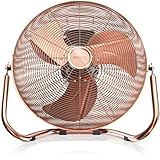 Brandson - Windmaschine Retro Stil 160 Watt - Ventilator in Kupfer Design -...