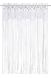 Gardinia Sehlbach Fadengardine Spitzenstickerei, Weiß, 100 x 100 cm...