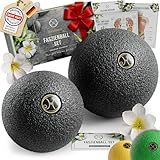 HELDSON® Premium Faszienball klein 2er Set [6cm & 8cm] - Faszien Ball hart...