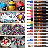 16 Farben Wasserfeste Stifte, Permanent Marker Paint Pen Schnelltrocknend...