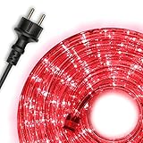 Nipach GmbH 10m LED Lichterschlauch Lichtschlauch Lichterkette Energiespar...