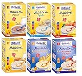 Bebivita Brei Mix 6: Milchbreie Grieß, Frucht, Keks, Kakao, Milchreis m....