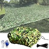 Jagd Camouflage Netz, 210D Oxford Stoff Tarnnetz, Wasserdicht...