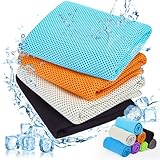 Brovamo Kühltücher 4 Stück 90X30cm Kühlhandtuch Cooling Towel Kühltuch...