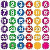 WhatSign 36PCS Number Spot Markers Stickers Line Up Spots for Classroom...