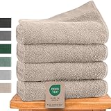 Hausfelder Handtücher 50x100 cm – Premium 500g/m² Handtuch 4er Set -...