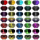 Dart Flights, 105 Teile (35 Sets) für Stahl- und Softdarts, Universell...
