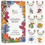 Essbare Blumen Samen Set : Delikatess Blüten Blumensamen Set mit 6 Sorten...