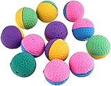 Ndier 8 weiche Katzenbälle, Bunte Latex-Kratzbälle, Kauspielzeug, Ball,...