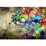 Runa Art Fototapete Graffiti Streetart 352 x 250 cm Vlies Tapeten XXL...