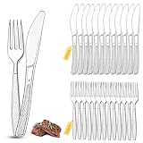 Plastikbesteck, 200 Stück Party Besteck Plastik, 100 Plastik Messer 100...