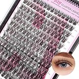 Wimpern Einzeln CALAILIS 168 Pcs DIY Cluster Wimpern D Curl Individuelle...