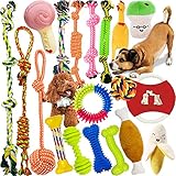 Hundespielzeug,MAISITOO 19 Pcs Seil Ball robuste Zähne Kauen langlebig...