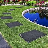 Nicoman Marmoreffekt, quadratisch, Stomp-Stein, recyceltes Gummi,...