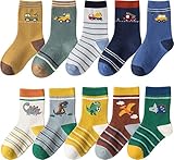 FCXVXCL Strümpfe 10 Paar Jungen Socken Baumwollsocken für Kinder Lustige...