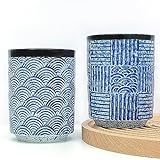 NIUKOMY 2 Stück Keramik Teetassen, Japanisch Teetasse Set, Porzellan...