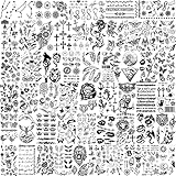 EGMBGM 52 Blätter 3D Klein temporäre Tattoos Kinder Jungen Mädchen,...