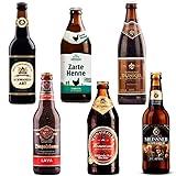 Bierpaket 6 verscheidene Biere aus Deutschland (0,5L 2 Dunkel- und 4...