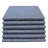 LANDGRID 6X Fallschutzmatten 50x50x4cm Schwarz Spielplatz Pool Schaukel...