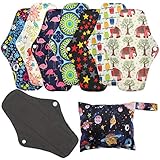 Wiederverwendbare Hygienetücher Pads (7 in 1, 25,4 cm), Antibakterielle...