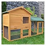 zooprinz Kaninchenstall Hasenstall Haupthaus mit Kuschelplatz für ihre...