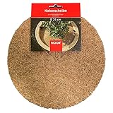 NOOR Kokosscheibe Ø 25 cm - Kokos Mulchscheibe Kübelabdeckung 1 cm...