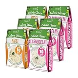 6 x Slendier Bio Konjak Nudeln, Probierpaket Energie, 3 x Glasnudel-Style...