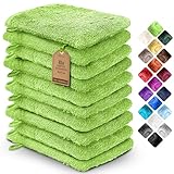 NatureMark 10x Waschhandschuhe aus Frottee 100% Baumwolle – Weich und...