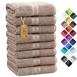 NatureMark 8er Pack Handtücher, 100% Baumwolle, 50 x 100 cm, Handtuch Set...