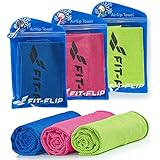 Fit-Flip Kühlhandtuch 3er Set - Cooling Towel und mikrofaser Kühltuch -...